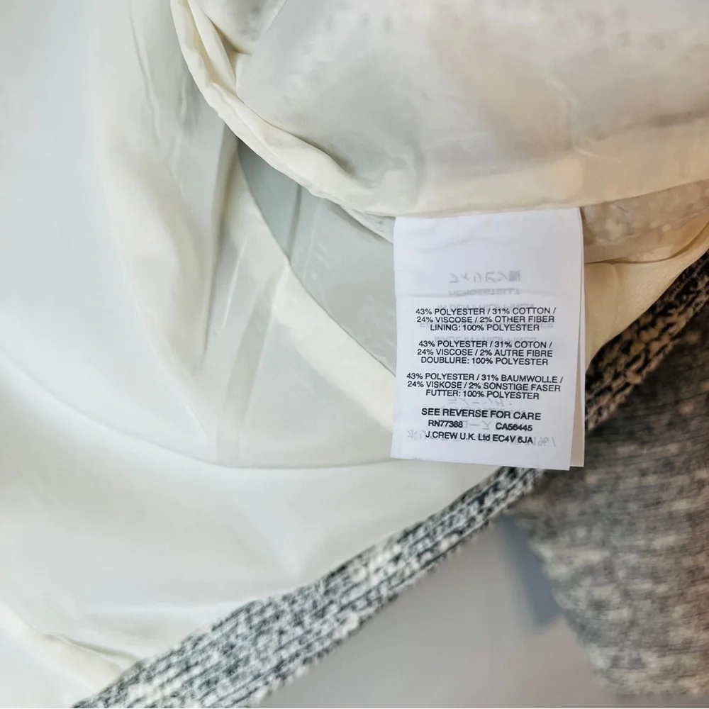 J. Crew Collared Tweed Lady Jacket